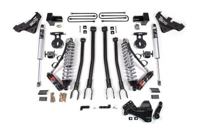 BDS Suspension - BDS Suspension BDS1223PPS FOX 4" Lift Kit w/4-Link for 20-22 Ford F450 SD 4WD
