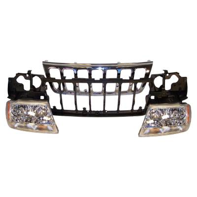 Crown Automotive Jeep Replacement - Crown Automotive 55155498K Header Panel Kit for 99-03 Jeep WJ Grand Cherokee
