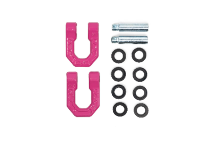 DV8 Offroad - DV8 Offroad UNSK-01PK Bumper D-Ring Pair 3/4" Shackles Pink