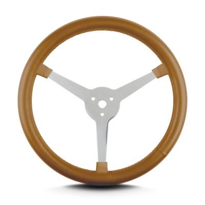 Lokar - Lokar 40016 Lecarra Lake 3-Spoke 14" Polished Chestnut Steering Wheel