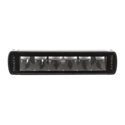 TrailFX - TrailFX 6SRBKCM 6" Single Row LED Light Bar 6 LEDs 5W Clear