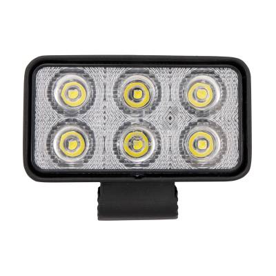TrailFX - TrailFX 3X2WLF1 4.4x2.2" Rect Utility Light 6 LEDs 1.5W Clear