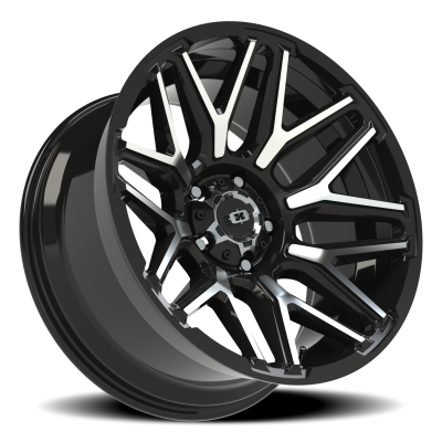 Vision Wheel - Vision Wheel 305-20085GBMF-25 305 Rekluse 20x10 5x5.5 -25mm Black/Machined