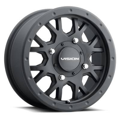 Vision Wheel - Vision Wheel GV8-156110SB48 GV8 Invader 15x6 4x110 38mm Satin Black