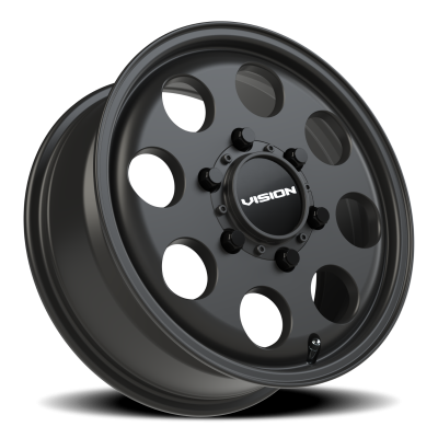 Vision Wheel - Vision Wheel 56-156655SB55 56 Midway 15x6 6x5.5 50mm Satin Black