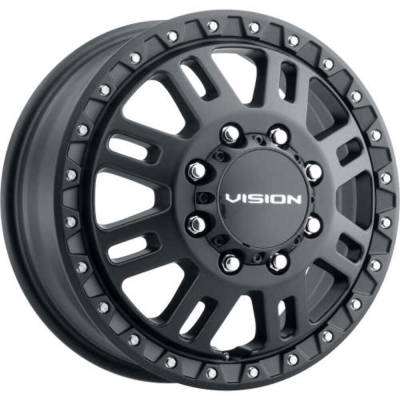 Vision Wheel - Vision Wheel 408A7680SBF 408 Manx 2 17x6.5 8x200 121mm Satin Black