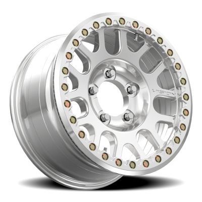 Vision Wheel - Vision Wheel 111FBL7927PPR26 111BL Nemesis Beadlock 17x9 5x5.5 26mm Polished