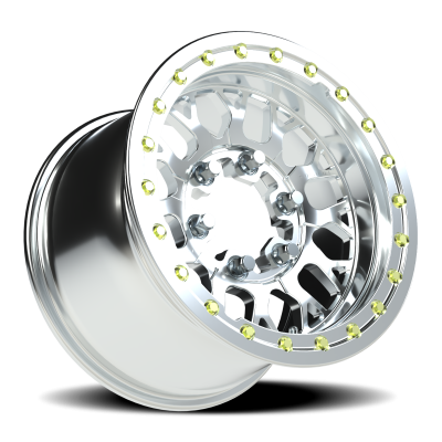 Vision Wheel - Vision Wheel 346BL151655P65 346 Storm Beadlock 15x10 6x5.5 25mm Polished