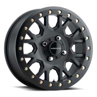 Vision Wheel - Vision Wheel GV8BLB156136SB48NCC GV8 Invader 15x6 4x136 38mm Satin Black