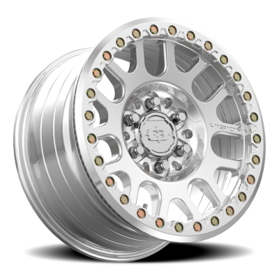 Vision Wheel - Vision Wheel 111FBL7936PPR26 111BL Nemesis Beadlock 17x9 6x135 26mm Polished
