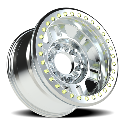Vision Wheel - Vision Wheel 398F7999MMR-18 398COMP Manx 17x9.5 6x6.5 -18mm Machined