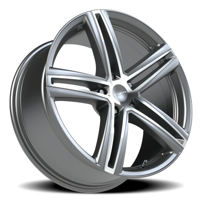 Vision Wheel - Vision Wheel 640-9865GMMF40 640 Nitrous 19x8.5 5x4.5 40mm Gunmetal/Machined