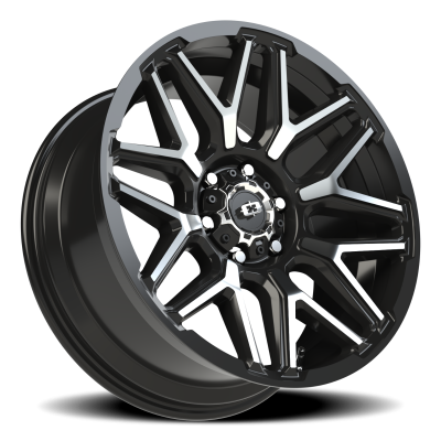 Vision Wheel - Vision Wheel 305-2983GBMF-12 305 Rekluse 20x9 6x5.5 -12mm Gloss Black/Machined
