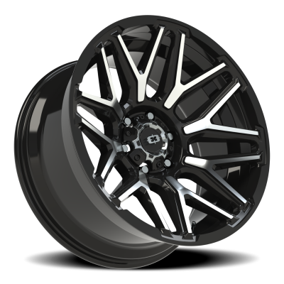 Vision Wheel - Vision Wheel 305-20083GBMF-25 305 Rekluse 20x10 6x5.5 -25mm Black/Machined