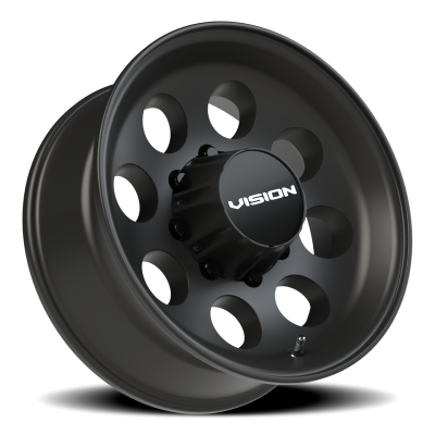 Vision Wheel - Vision Wheel 56VT7681SB-16 56VT Midway 17.5x6.75 8x6.5 -16mm Satin Black