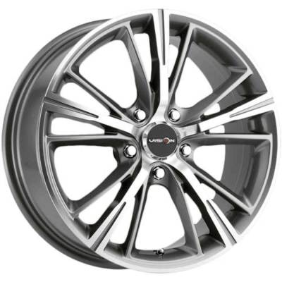 Vision Wheel - Vision Wheel 58-5665GMMF38 58 Optima 15x6.5 5x4.5 38mm Gunmetal/Machined