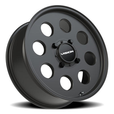 Vision Wheel - Vision Wheel 56-177136SB54 56 Midway 17x7 4x136 38mm Satin Black