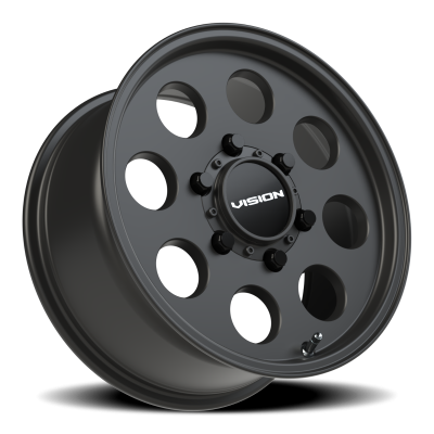 Vision Wheel - Vision Wheel 56-157655SB55 56 Midway 15x7 6x5.5 38mm Satin Black