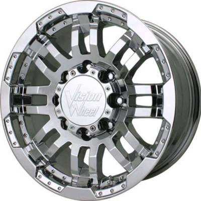 Vision Wheel - Vision Wheel 375H7836PC25 375 Warrior 17x8.5 6x135 25mm Phantom Chrome