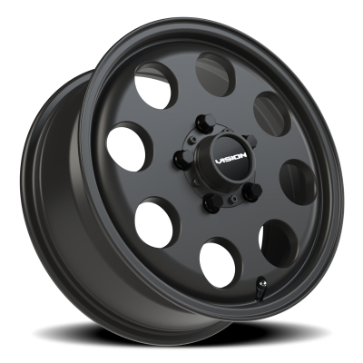 Vision Wheel - Vision Wheel 56-156545SB55 56 Midway 15x6 5x4.5 50mm Satin Black