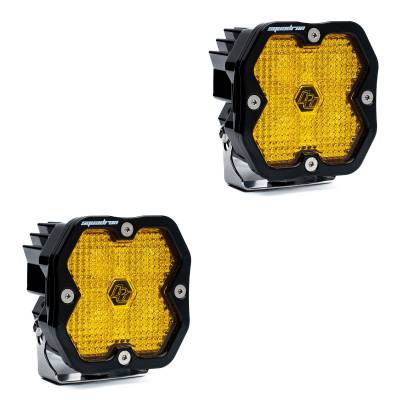 Baja Designs - Baja Designs 55-7816-2 Squadron 2.0 Sport Black LED Auxiliary Light Pod Pair
