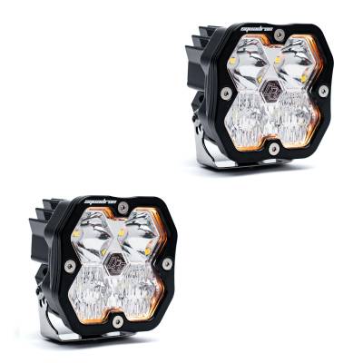 Baja Designs - Baja Designs 55-7803-2NH Squadron 2.0 Sport Black LED Auxiliary Light Pod Pair