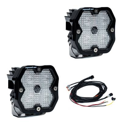 Baja Designs - Baja Designs 55-7806-2 Squadron 2.0 Sport Black LED Auxiliary Light Pod Pair
