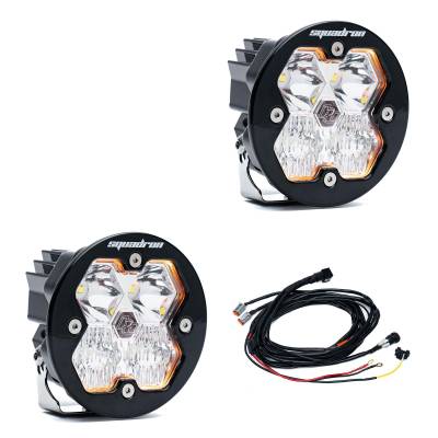 Baja Designs - Baja Designs 58-7803-2 Squadron-R 2.0 Sport Black LED Auxiliary Light Pod Pair