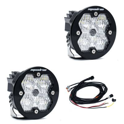 Baja Designs - Baja Designs 58-7805-2 Squadron-R 2.0 Sport Black LED Auxiliary Light Pod Pair