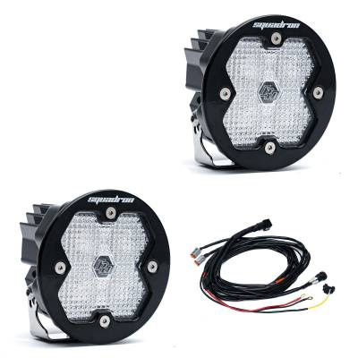 Baja Designs - Baja Designs 58-7806-2 Squadron-R 2.0 Sport Black LED Auxiliary Light Pod Pair