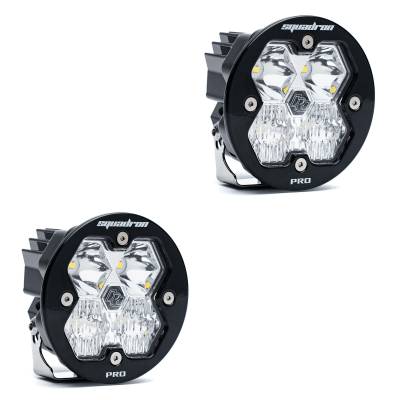 Baja Designs - Baja Designs 59-7803-2NH Squadron-R 2.0 Pro Black LED Light Pod Pair w/o Harness