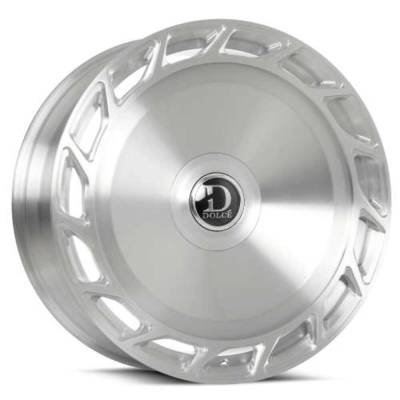 Dolce - Dolce Wheels BIGBOY-241000BRSH25 DC07 BigBoy 24x10 Blank 25mm Brushed Clear