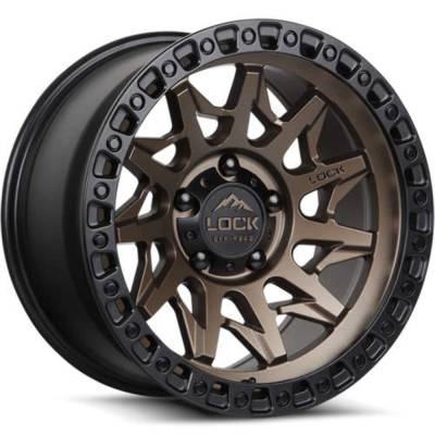 Lock Off-Road - Lock Off-Road LC01 Lunatic 20x10 8x6.5 18mm Bronze/Black LUNATIC-2186MRMBR