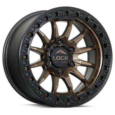 Lock Off-Road - Lock Off-Road LC13 Trail 17x9 5x5.0 12mm Matte Bronze/Black TRAIL-7957MRMBR12N