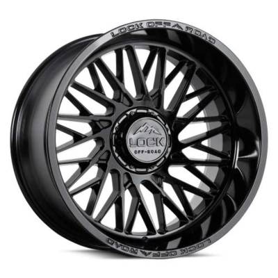 Lock Off-Road - Lock Off-Road BANDIT-2988GB LE03 Bandit 20x9 8x180 1mm Gloss Black