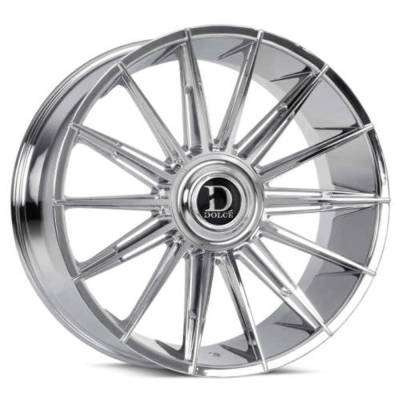 Dolce - Dolce Wheels DC08 Mirelli 24x10 Blank 15mm Chrome MIRELLI-241000C15