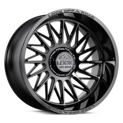 Lock Off-Road - Lock Off-Road ASSAULT-22187GB LE05 Assault 22x10 8x170 -18mm Gloss Black