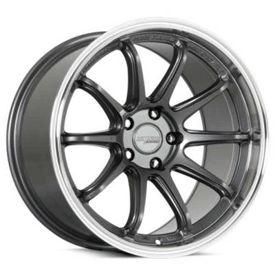 Katana - Katana Wheels HR06 18x9.5 5x120 38mm Gloss Gunmetal/Machined HR06-189545GMML38