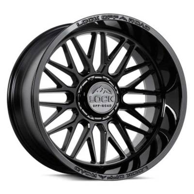 Lock Off-Road - Lock Off-Road APEX-22186GB LE04 Apex 22x10 8x6.5 -18mm Gloss Black