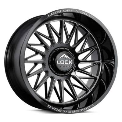 Lock Off-Road - Lock Off-Road ASSAULT-2186GBM LE05 Assault 20x10 8x6.5 -18mm Gloss Black/Milled