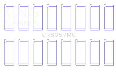 King Engine Bearings - King Bearings CR8057MC Connecting Rod Bearing for GM 6.2 LT1/LT4 Gen V