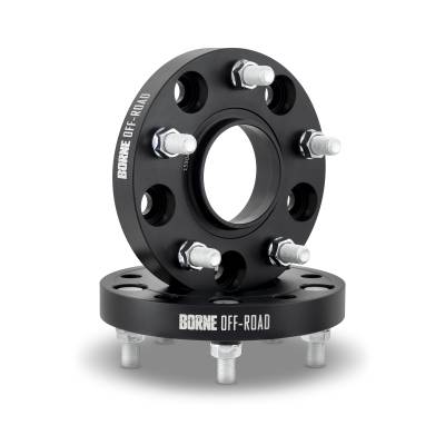 Mishimoto - Mishimoto BNWS-014-250BK Wheel Spacers Black 5X127 1" for 07-18 Wrangler JK