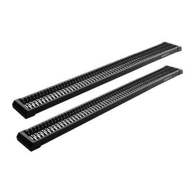 Raptor Series - Raptor Series 2456-0100BT HD WorkStep Running Boards Black Textured Aluminum