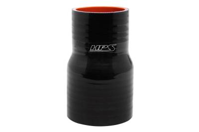HPS Performance - HPS Performance HTSR-150-200-L6-BLK Silicone Reducer Hose 1-1/2"-2" x 6" Black