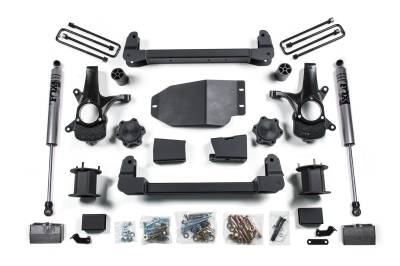 Zone Offroad - Zone Offroad ZONC91F 4.5" FR/3" RR FOX Lift for 07-13 Silverado/Sierra 1500 4WD
