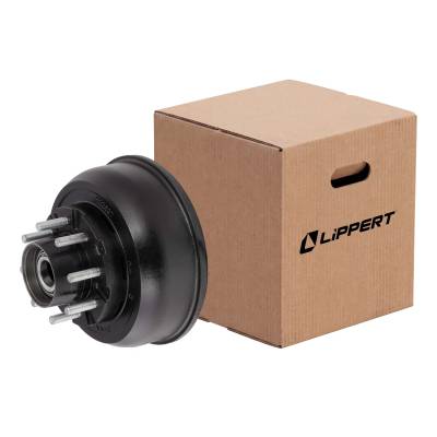 CURT - CURT 2025048502 10000lb Axles 12-1/4" Short Threaded Hub w/Installed Bearing Kit
