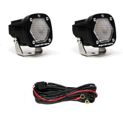 JKS - JKS BJD387806 Baja Designs S1 Work/Scene LED Light w/Mounting Bracket Pair