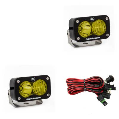 JKS - JKS BJD487813 Baja Designs S2 Pro Pair Driving/Combo LED Amber Baja Designs