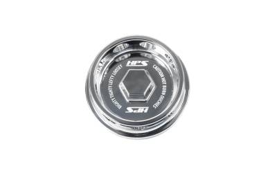 HPS Performance - HPS Performance 5269-111C Anodized Billet Aluminum Twist-Lock Oil Cap Chrme 56mm