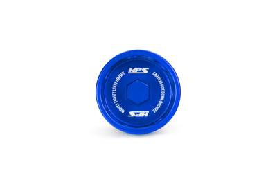 HPS Performance - HPS Performance 5269-110BL Anodized Billet Aluminum Twist-Lock Oil Cap Blue